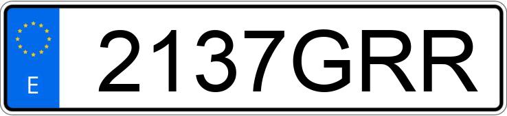 Numer rejestracyjny 2137GRR posiada RENAULT KANGOO