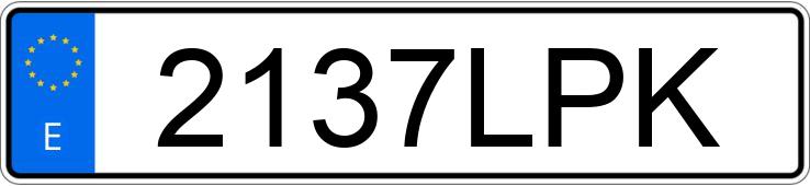 Numer rejestracyjny 2137LPK posiada FIAT DUCATO