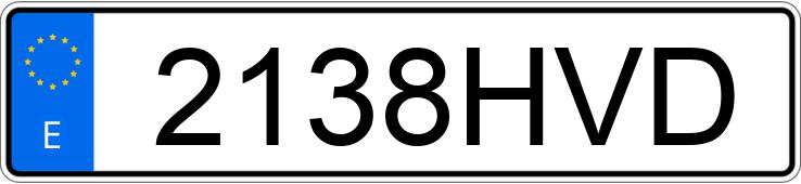 Numer rejestracyjny 2138HVD posiada FORD FOCUS