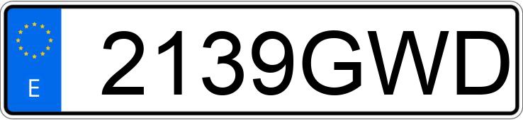 Numer rejestracyjny 2139GWD posiada CITROEN BERLINGO