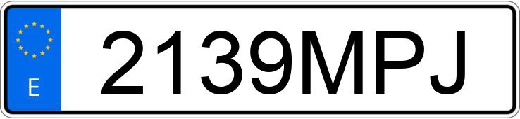 Numer rejestracyjny 2139MPJ posiada TOYOTA COROLLA