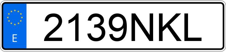 Numer rejestracyjny 2139NKL posiada VOLKSWAGEN TOURAN
