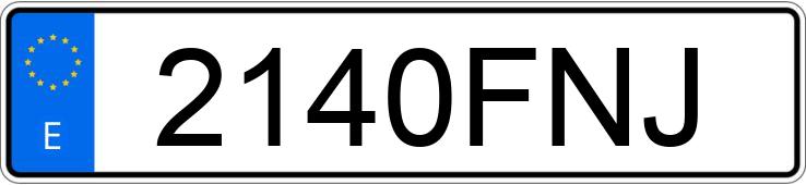 Numer rejestracyjny 2140FNJ posiada PEUGEOT 207