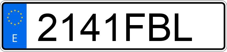 Numer rejestracyjny 2141FBL posiada RENAULT KANGOO