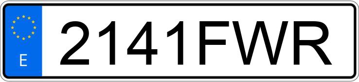 Numer rejestracyjny 2141FWR posiada CHRYSLER SEBRING