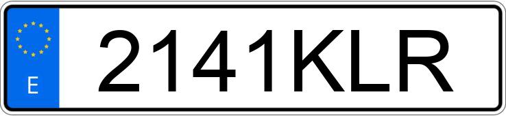 Numer rejestracyjny 2141KLR posiada DACIA DOKKER