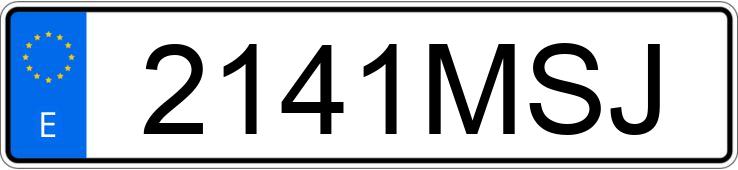 Numer rejestracyjny 2141MSJ posiada BMW X3