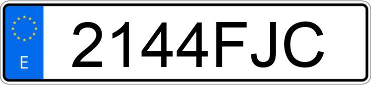 Numer rejestracyjny 2144FJC posiada AUDI A4