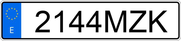 Numer rejestracyjny 2144MZK posiada TOYOTA C-HR