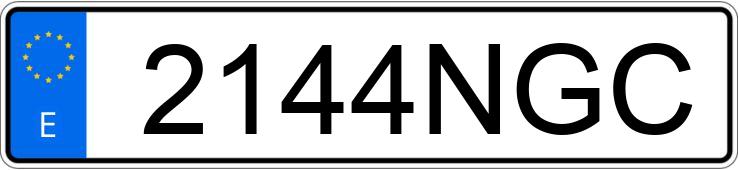 Numer rejestracyjny 2144NGC posiada VOLKSWAGEN GOLF