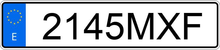 Numer rejestracyjny 2145MXF posiada AUDI A3 SPORTBACK
