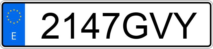 Numer rejestracyjny 2147GVY posiada AUDI A3