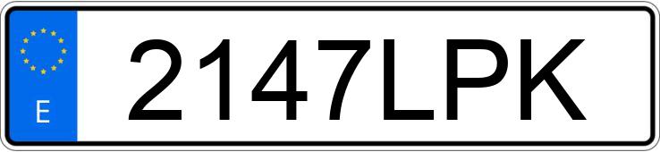 Registreringsnummeret 2147LPK har PORSCHE CAYENNE