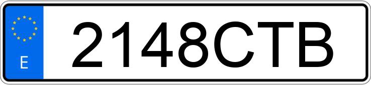 Numer rejestracyjny 2148CTB posiada AUDI A3