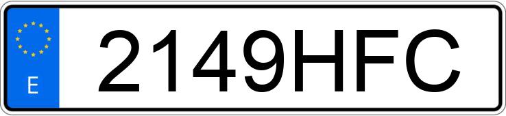 Numer rejestracyjny 2149HFC posiada PEUGEOT 3008