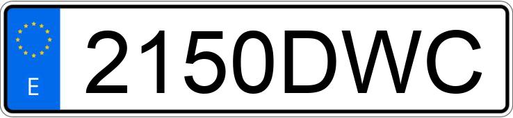 Numer rejestracyjny 2150DWC posiada HONDA @ 125 Numer rejestracyjny 2150DWC posiada HONDA @ 125