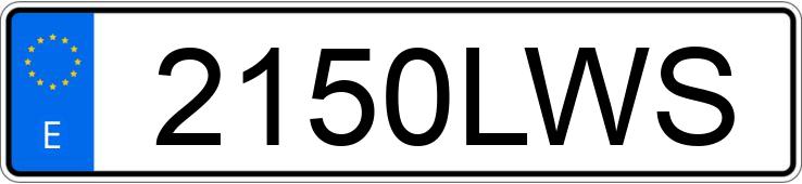 Numer rejestracyjny 2150LWS posiada MERCEDES GLC (253)