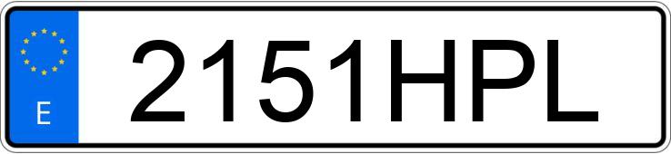 Numer rejestracyjny 2151HPL posiada BMW SERIE 3