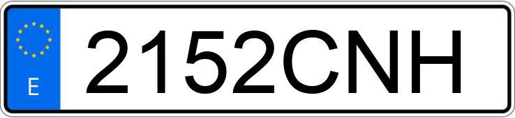 Numer rejestracyjny 2152CNH posiada VOLKSWAGEN GOLF