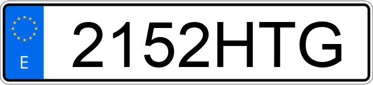 Numer rejestracyjny 2152HTG posiada VOLKSWAGEN SHARAN