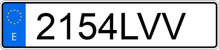 Numer rejestracyjny 2154LVV posiada BMW SERIE 3