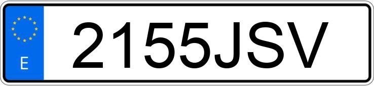 Numer rejestracyjny 2155JSV posiada MERCEDES C (205)