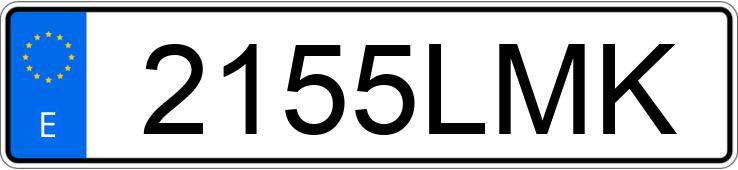 Numer rejestracyjny 2155LMK posiada FIAT 500