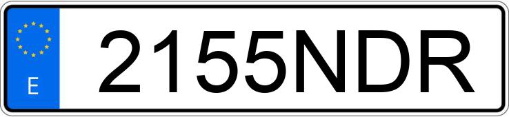 Numer rejestracyjny 2155NDR posiada BMW R 1300