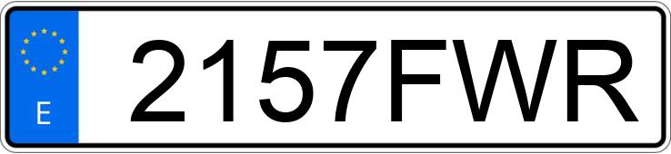 Registreringsnummeret 2157FWR har AUDI A6