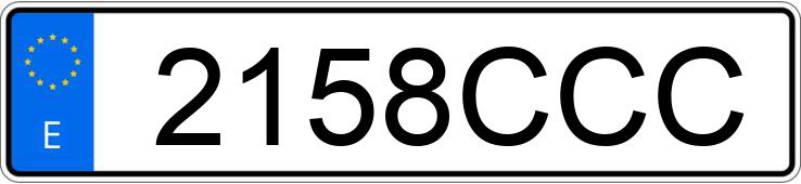 Numer rejestracyjny 2158CCC posiada OPEL ZAFIRA