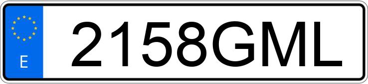 Numer rejestracyjny 2158GML posiada FORD FOCUS