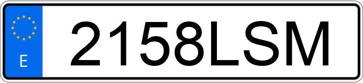 Numer rejestracyjny 2158LSM posiada AUDI A5 SPORTBACK