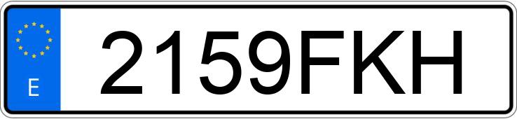 Numer rejestracyjny 2159FKH posiada KIA SPORTAGE