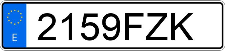 Numer rejestracyjny 2159FZK posiada BMW SERIE 3