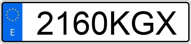 Numer rejestracyjny 2160KGX posiada BMW X1