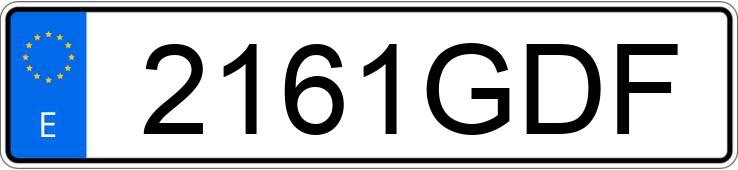 Numer rejestracyjny 2161GDF posiada KIA CEED