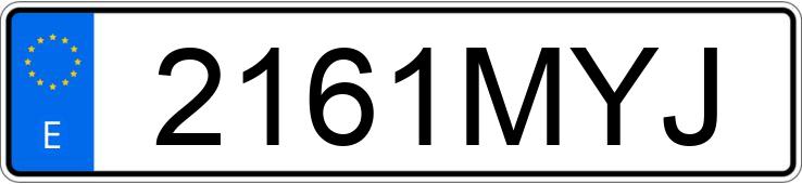 Numer rejestracyjny 2161MYJ posiada MG MG3 Numer rejestracyjny 2161MYJ posiada MG MG3