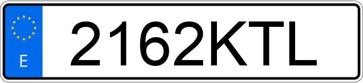 Numer rejestracyjny 2162KTL posiada VOLKSWAGEN TIGUAN ALLSPACE