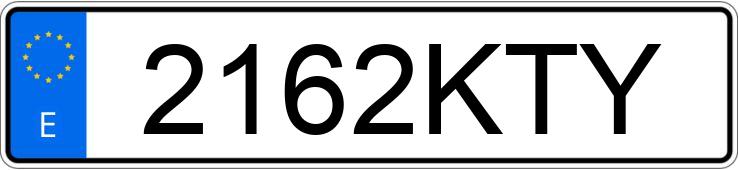 Numer rejestracyjny 2162KTY posiada PEUGEOT PARTNER