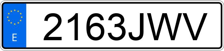 Numer rejestracyjny 2163JWV posiada MERCEDES E (212-207)