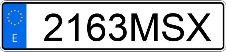 Numer rejestracyjny 2163MSX posiada VOLKSWAGEN GOLF