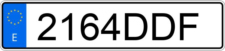 Numer rejestracyjny 2164DDF posiada CITROEN XSARA