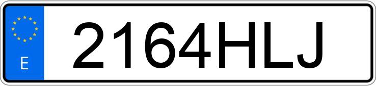 Numer rejestracyjny 2164HLJ posiada KIA RIO