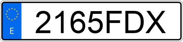 Numer rejestracyjny 2165FDX posiada MERCEDES B (245)