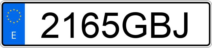 Numer rejestracyjny 2165GBJ posiada RENAULT MODUS