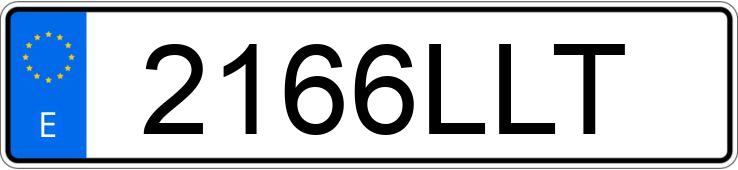 Numer rejestracyjny 2166LLT posiada AUDI A3 SPORTBACK