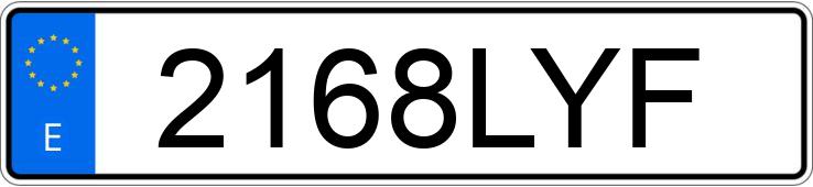 Numer rejestracyjny 2168LYF posiada KIA NIRO