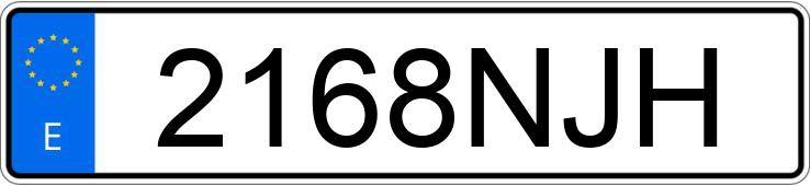 Numer rejestracyjny 2168NJH posiada OPEL VIVARO