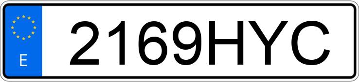 Numer rejestracyjny 2169HYC posiada CITROEN C3