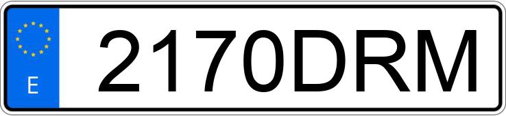 Numer rejestracyjny 2170DRM posiada HONDA CBF 250